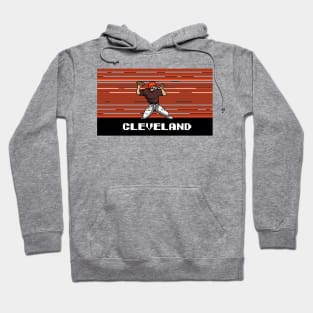 8-Bit Quarterback - Cleveland Hoodie